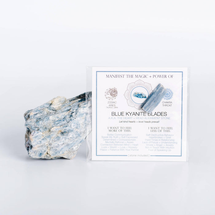 MANIFEST THE MAGIC + POWER OF YOUR CRYSTAL BL KYANITE BLADES