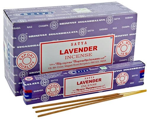 English Lavender Satya Incense Sticks 1 box