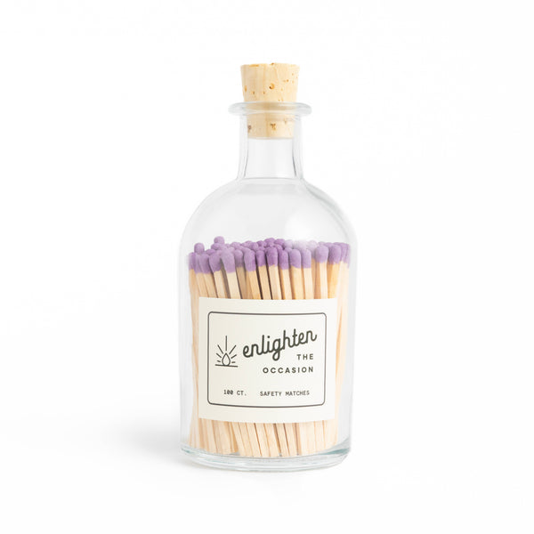 Apothecary Jar with Iced Lavender Matchsticks