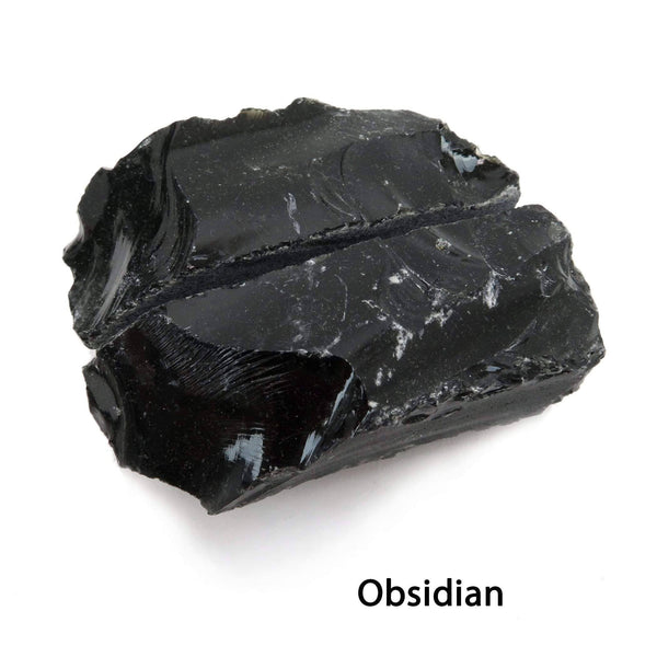Natural Obsidian Stone Place Card Holder - Small Picture Stand