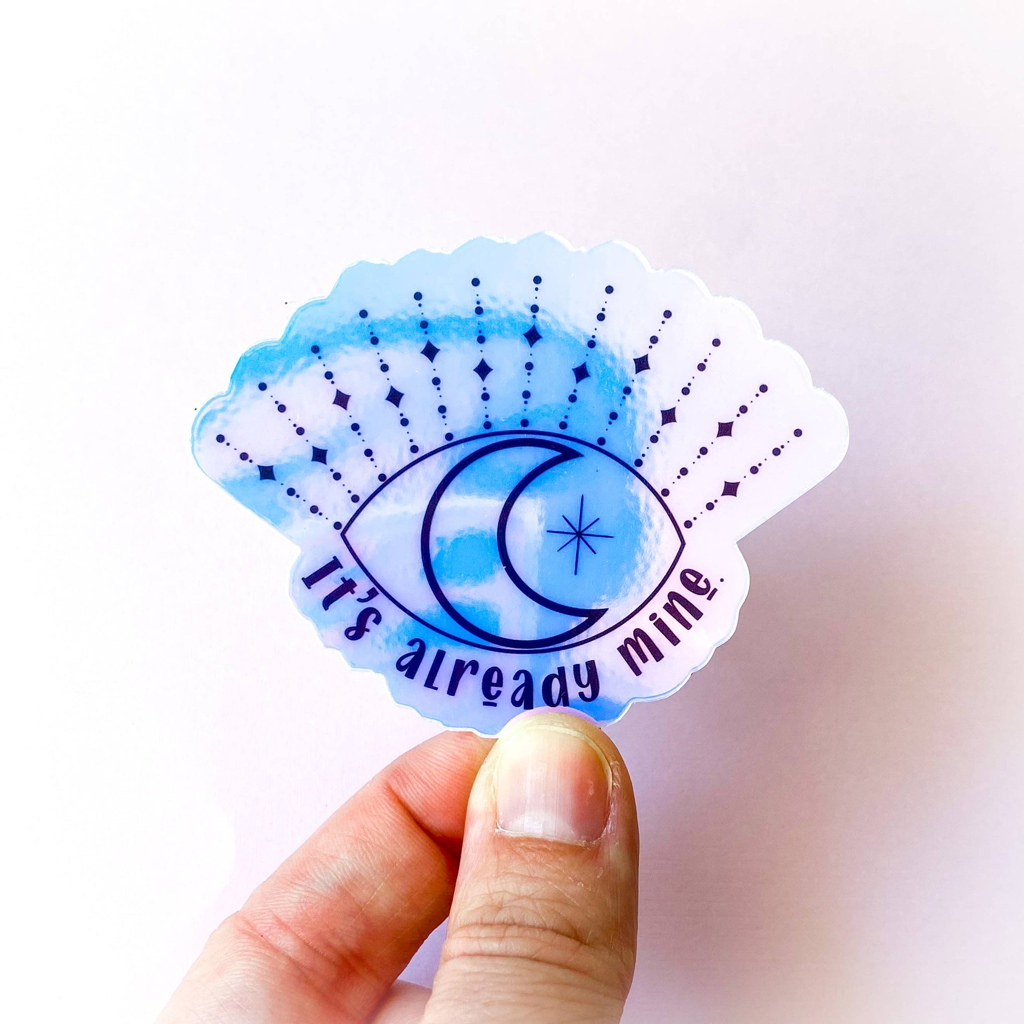 Holographic Evil Eye Sticker  Third Eye Spiritual Intention – Candle Queen  Candles