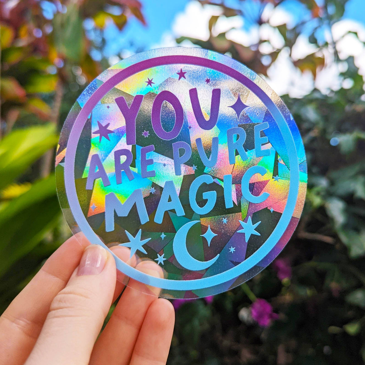 "You are Pure Magic" Stars & Moon Rainbow Makers Suncatcher