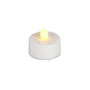 Set of 6 White Plastic Super Bright LED Tea Lights