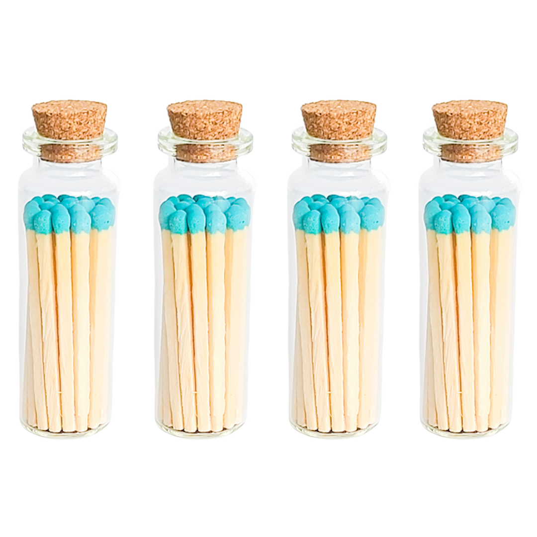 Blue Lagoon Matches in Small Corked Vial