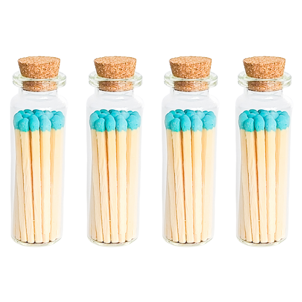 Blue Lagoon Matches in Small Corked Vial