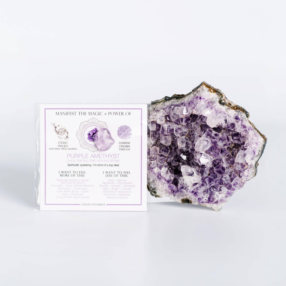 MANIFEST THE MAGIC + POWER OF YOUR CRYSTAL PURPLE AMETHYST