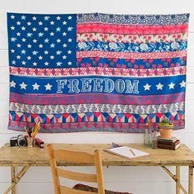 Freedom Flag Tapestry - Candle Queen Candles