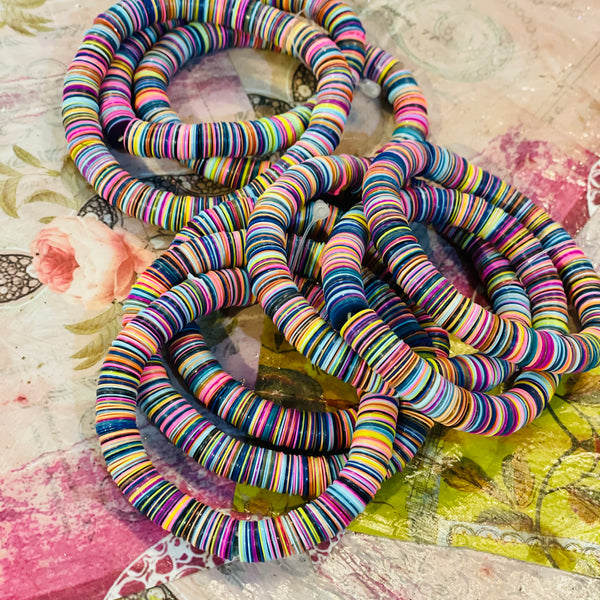 Fun Colorful sequins stretchy bracelet