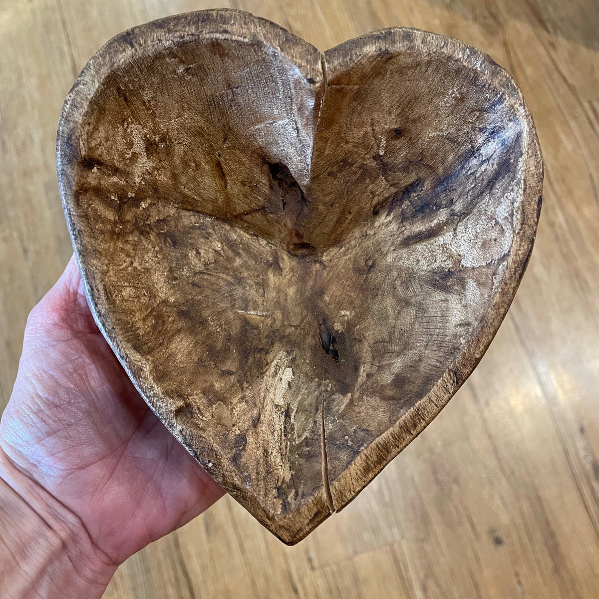 Small Heart Dough Bowl Candle