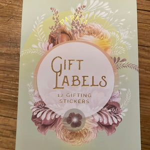 Gift Label Stickers - Lavender Rose - SALE