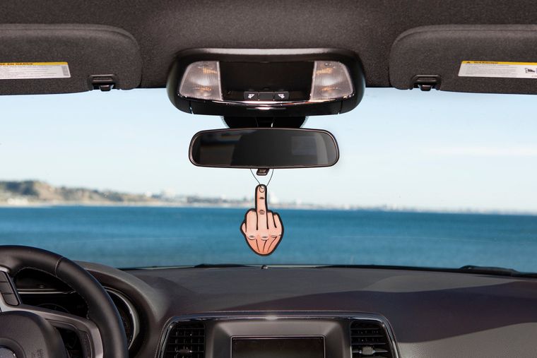 Middle Finger Car Air Freshener, Cool Car Decoration, Gift, Scented with Essential Oils!